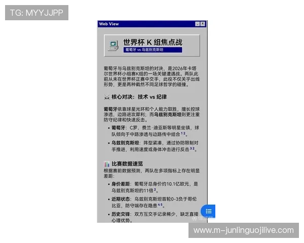 2026年世界杯葡萄牙队备战情况与乌兹别克斯坦队的实力对比分析